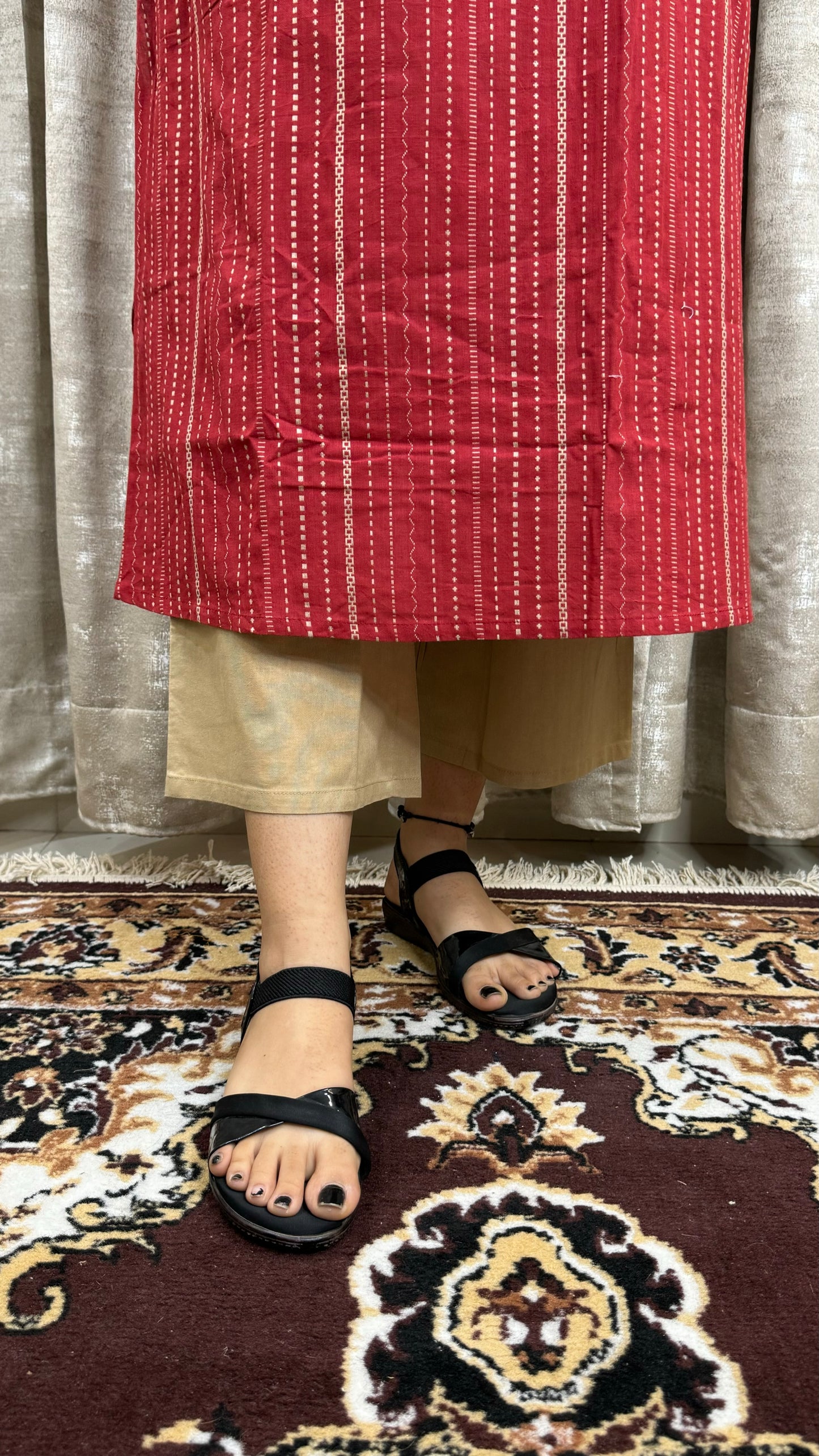 Maroon Handloom Pant pair