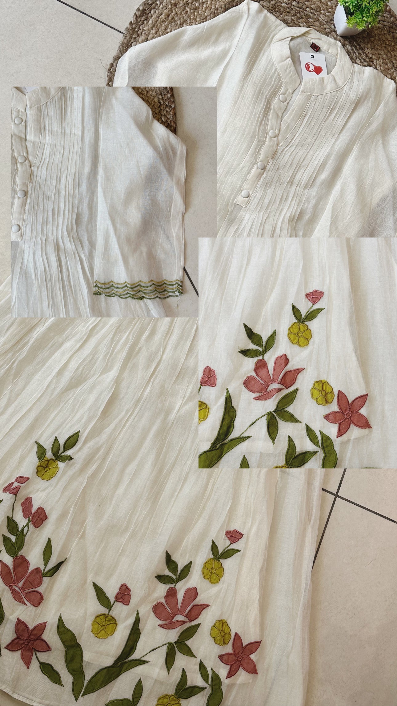 Snow White Mul Chanderi with duppata Suit