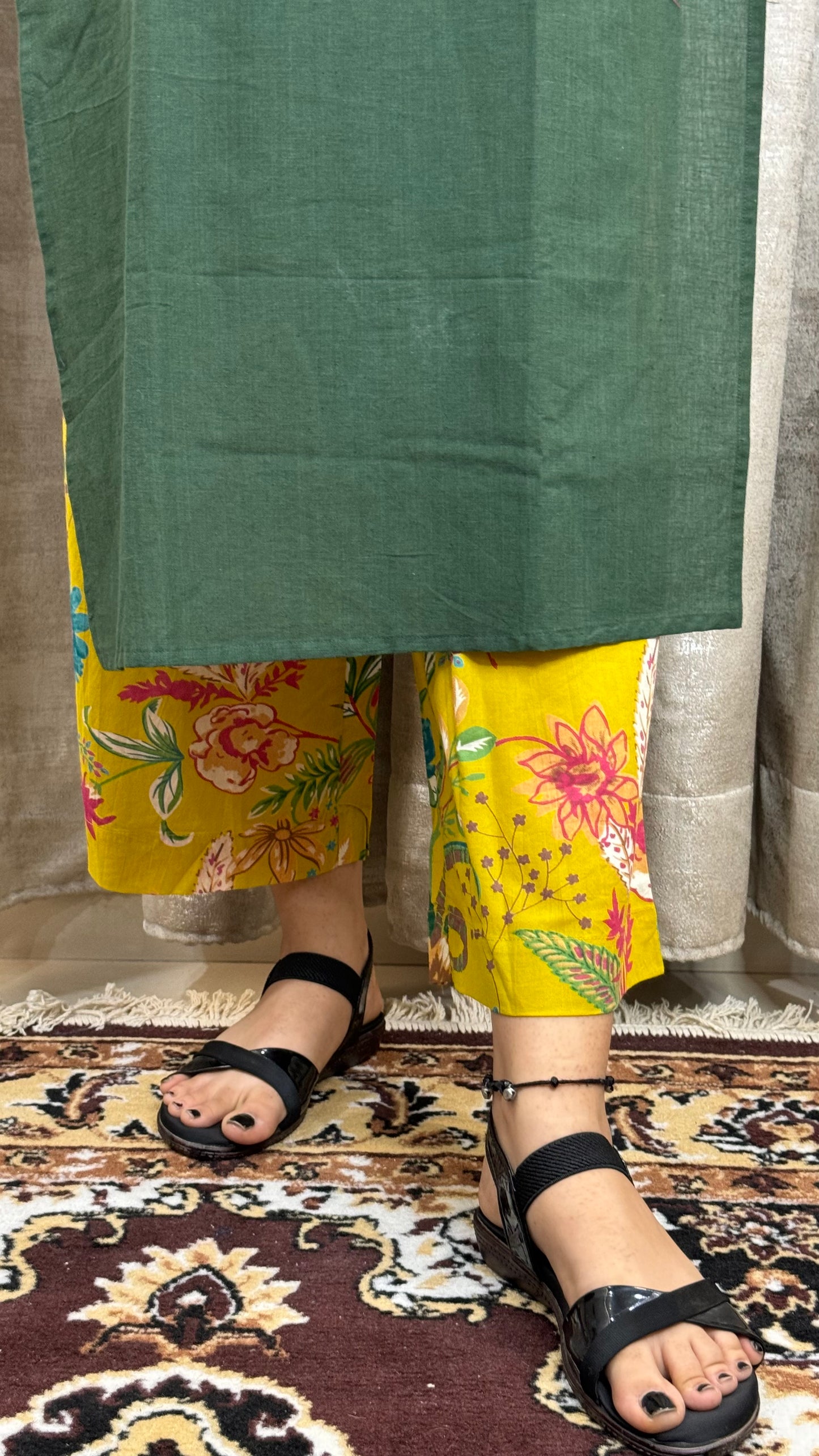 Olive Green speggeti Pair