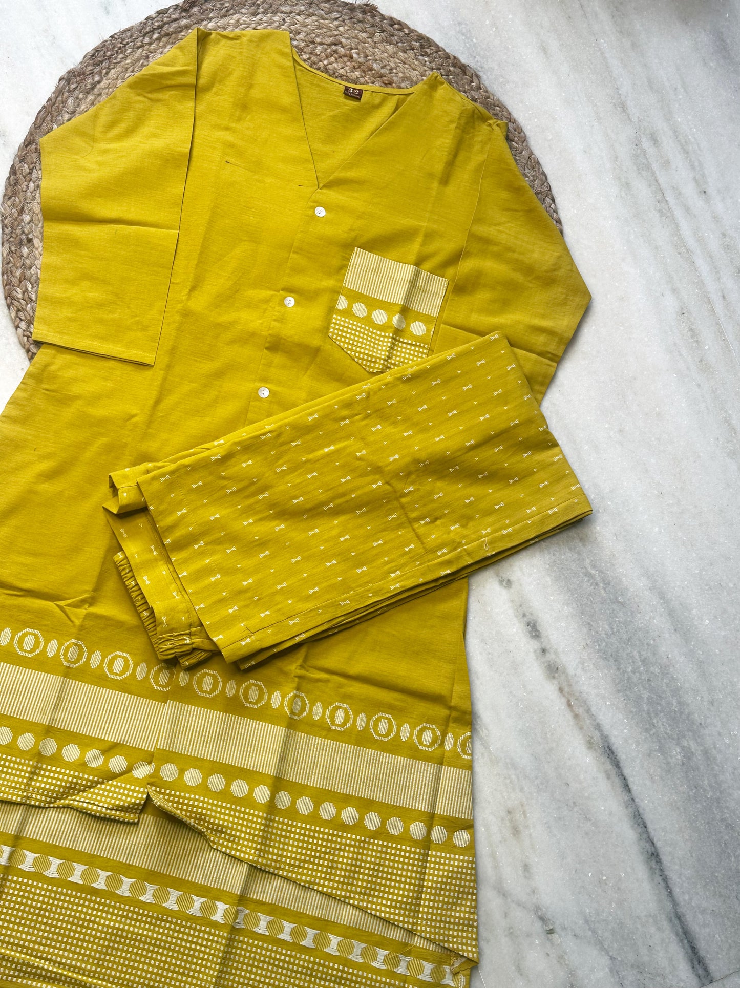 Handloom long Co-ord Sets