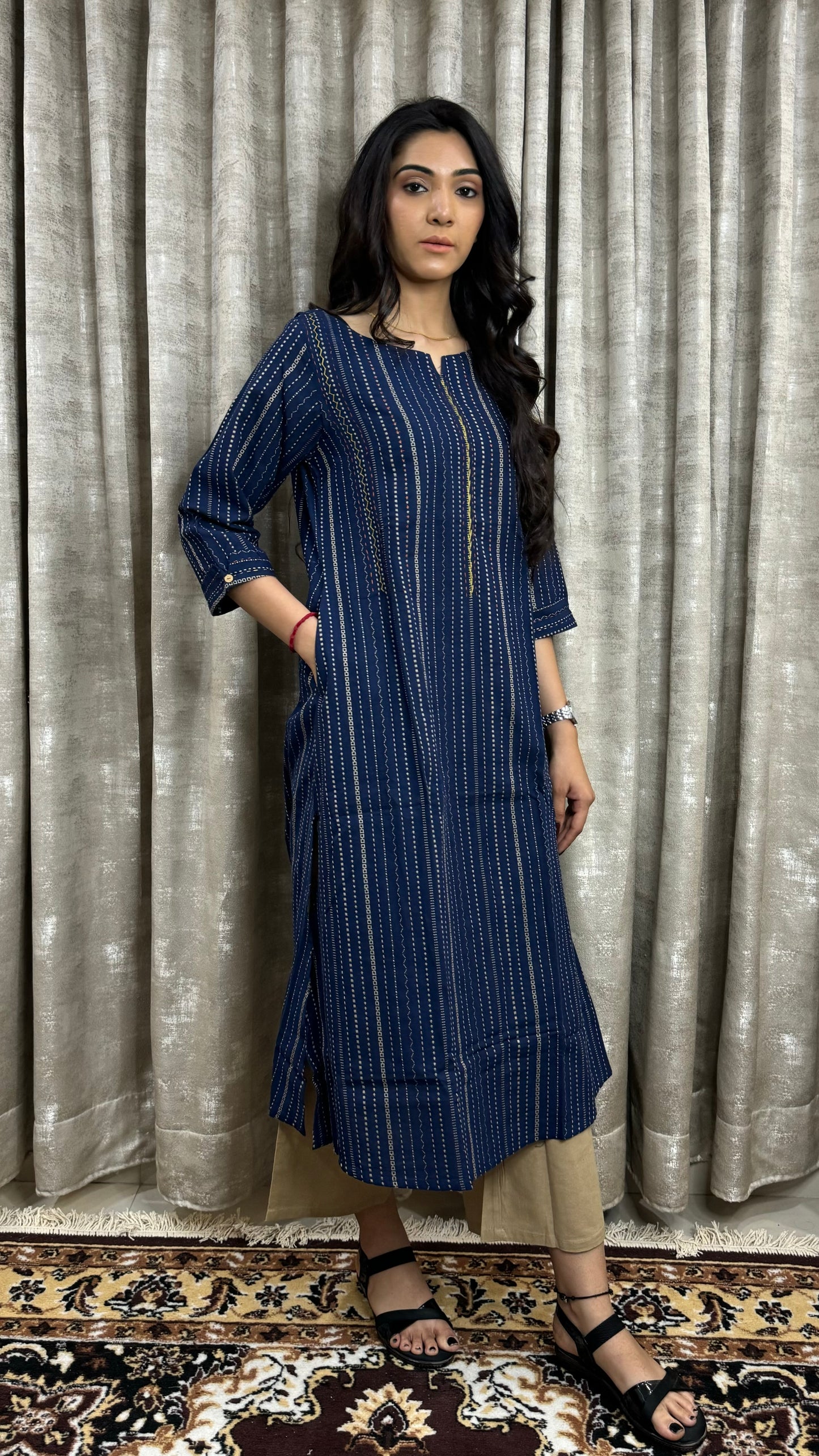 Blue handloom Pant pair