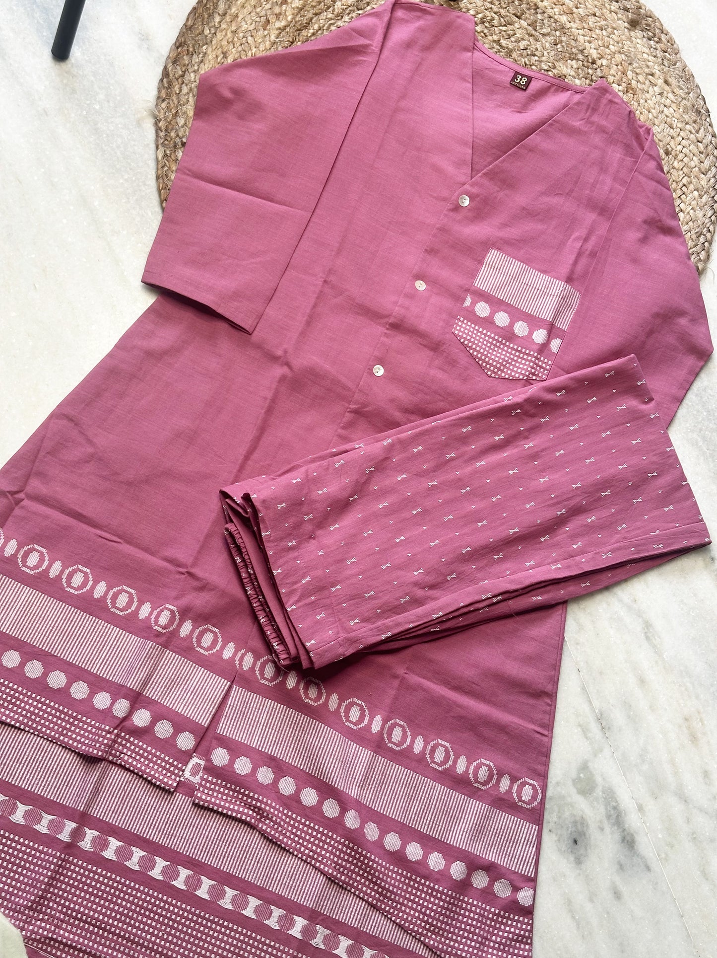 Handloom long Co-ord Sets