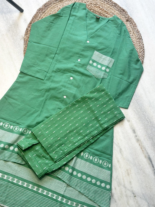 Handloom long Co-ord Sets